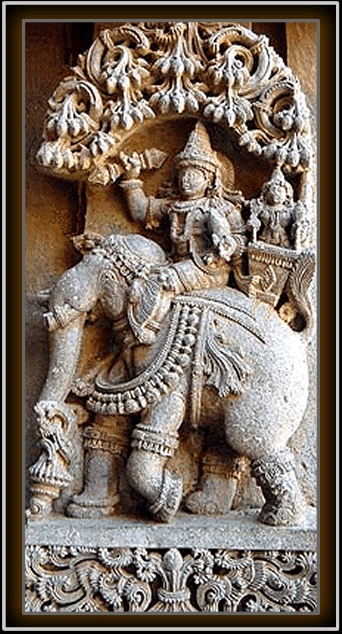 Indra in battle