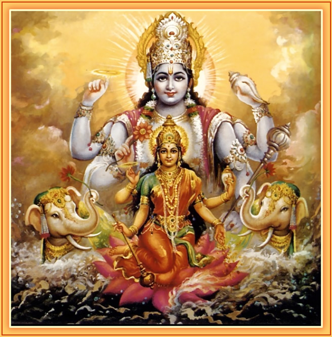 Vishnu and Lakshmi