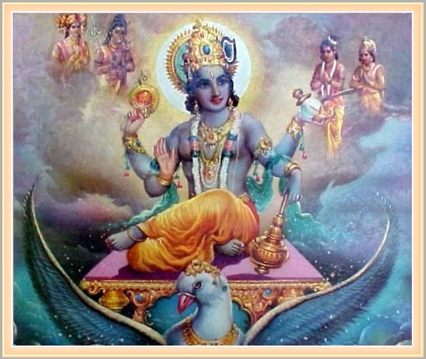 Vishnu
                          on Garuda